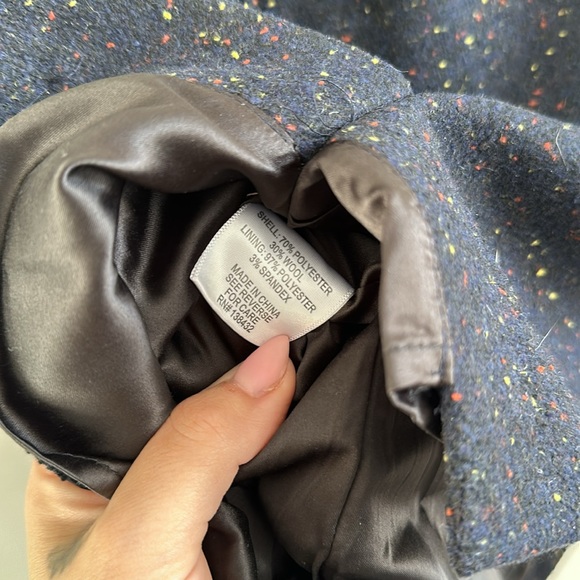 ModCloth Wool Navy Blue Skirt Size 6 - Picture 5 of 6